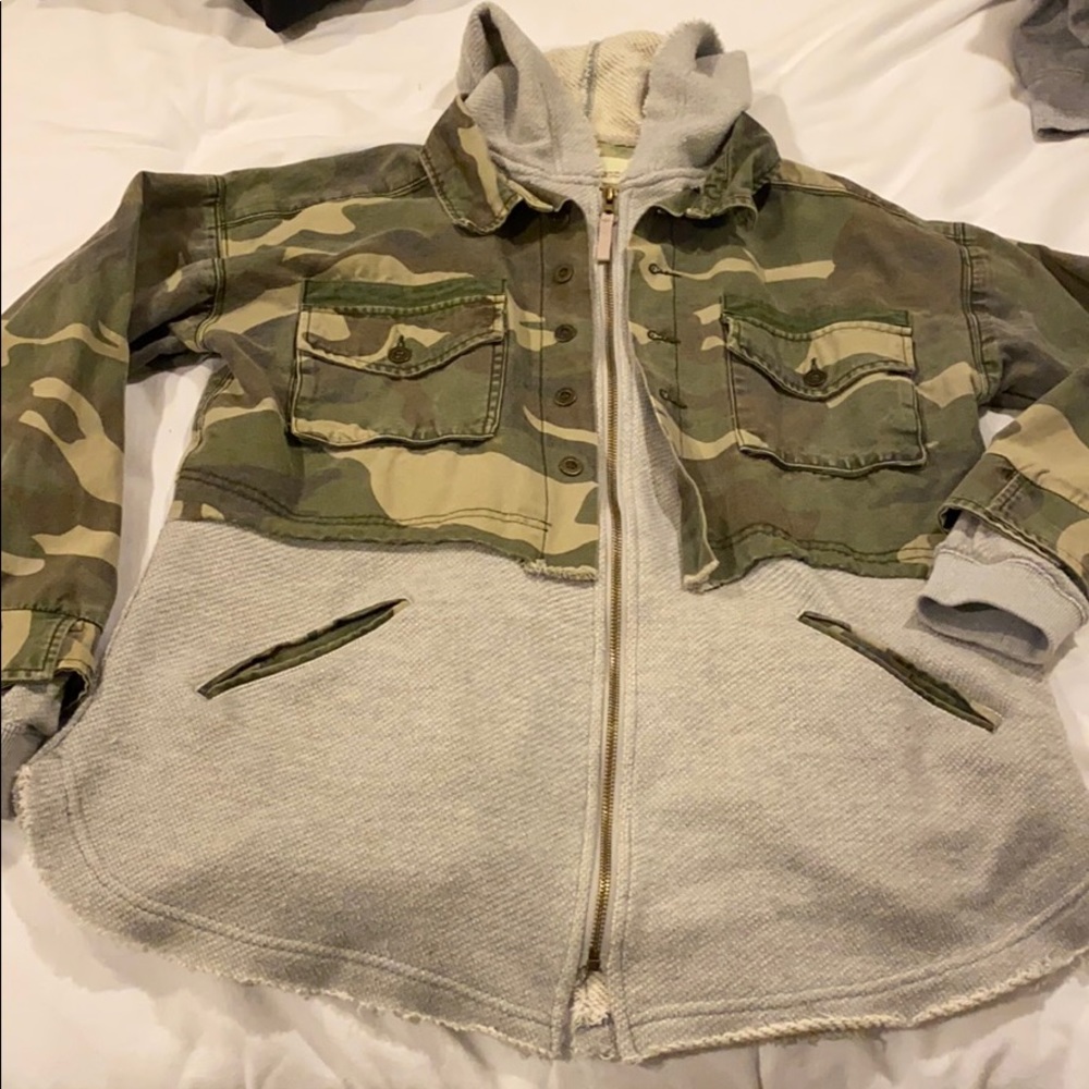 Oversized Camo/sweatshirt unique jacket